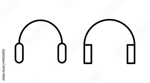 Headphone icon vector. Headvector sign and symbol