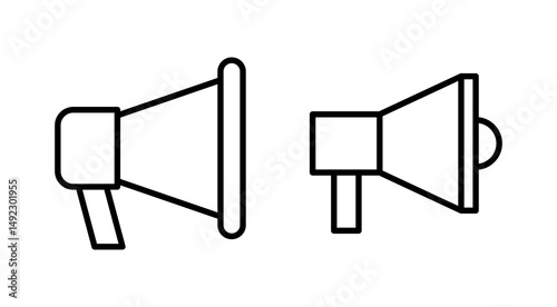Megaphone icon vector. Loudspeaker sign and symbol