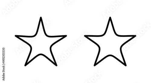 Star icon vector. rating sign and symbol. favourite star icon