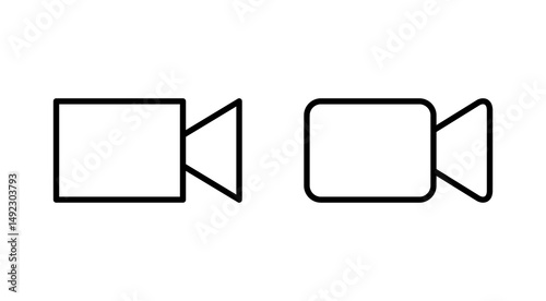 Video icon vector. video camera sign and symbol. movie sign. cinema