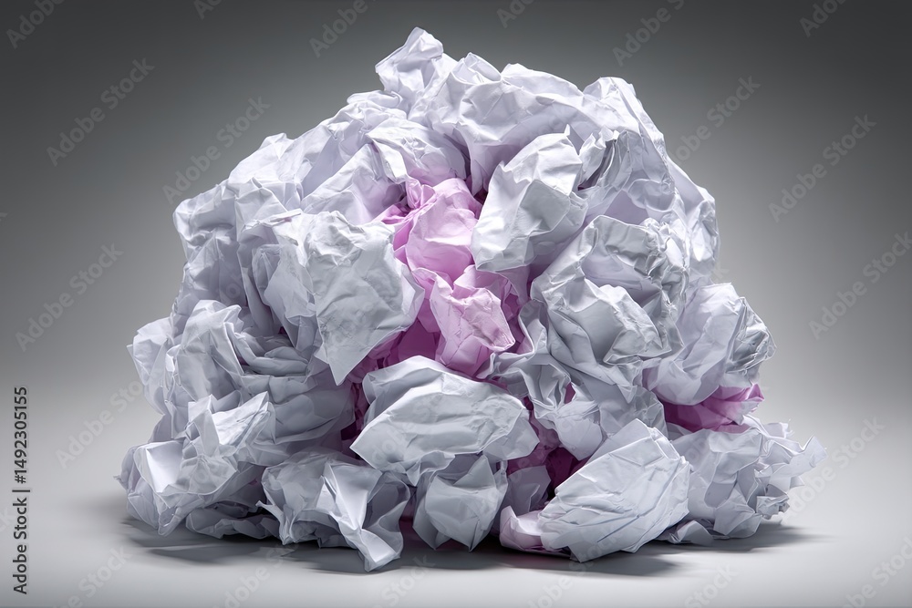 Crumpled paper ball Crumpled paper ball