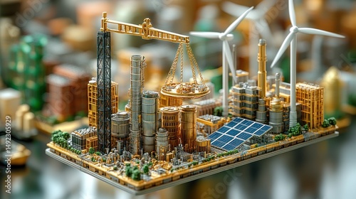 Sustainable urban development model