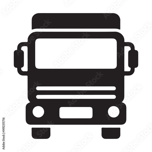 Modern Truck Vector Design For Fast Transport Illustration