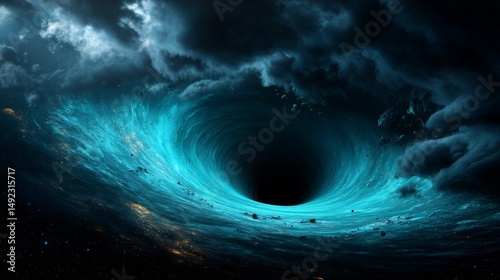 Mystical Cosmic Vortex in Space