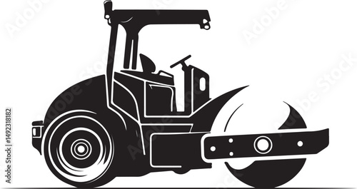 Road Roller Silhouette Bundle