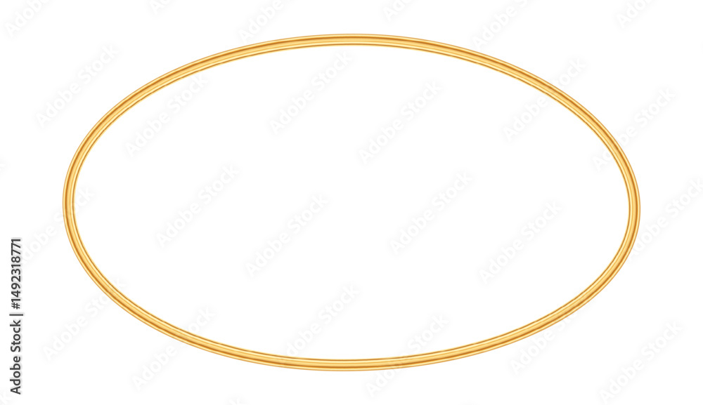 custom made wallpaper toronto digitalGold oval frame. Refined ellipse profile border for certificate, award, stamp, vignette, invitation, grand opening, greeting card, christmas illustration. Luxury vector illustration for various design