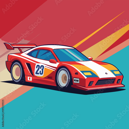 Race Car Clipart Vector Art and Illustration – High-Speed Motorsport Graphics

