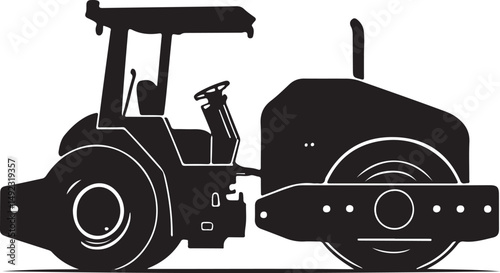 Road Roller Silhouette Bundle