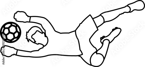 Playing Goalkeeper Outline