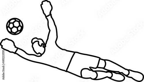 Playing Goalkeeper Outline