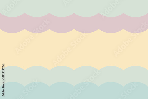 Pastel wave pattern background design with transparency for various creative projects