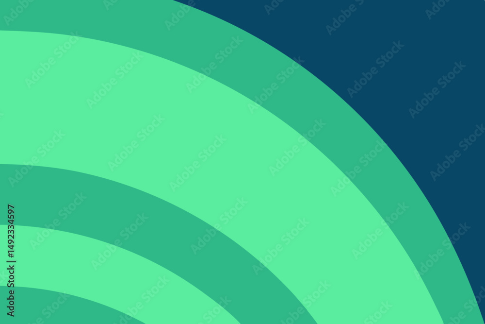 Abstract curved layers of green and blue overlapping on a white background Abstract curved layers of green and blue overlapping on a white background