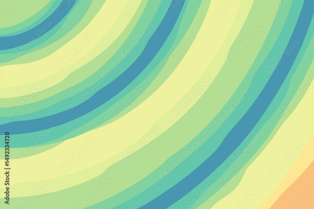 Abstract fluid wave pattern in soft pastel tones on a white background Abstract fluid wave pattern in soft pastel tones on a white background