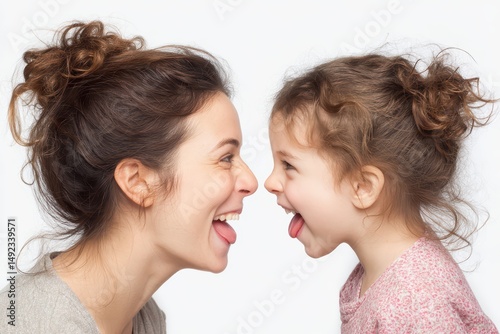 Sweet Mother and Daughter Nose-to-Nose Pose is a professional stock visual perfect for advertising, digital content, entertainment, or editorial storytelling with a modern and engaging style.