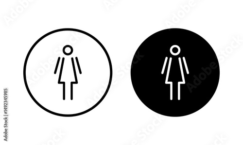 Female icon vector illustration. woman sign and symbol