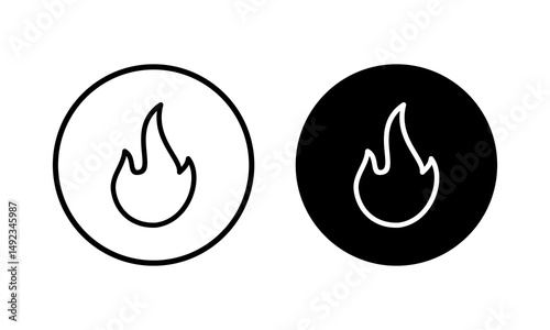 Fire icon vector illustration. fire sign and symbol