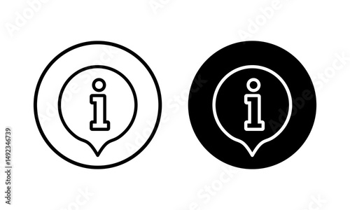 Information sign icon vector illustration. about us sign and symbol. question mark icon