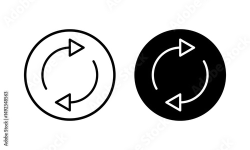 Refresh icon vector illustration. Reload sign and symbol. Update icon.