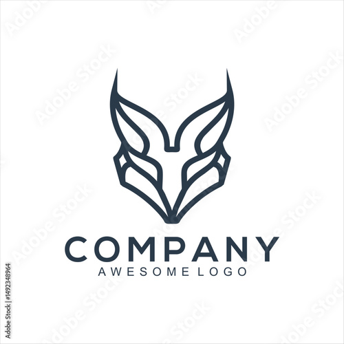 Fox icon Silhouette Illustration