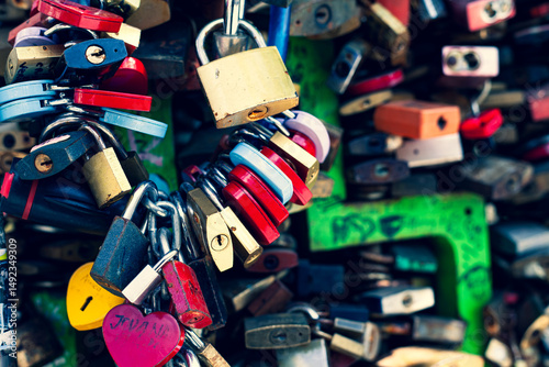many of locks on the bridge