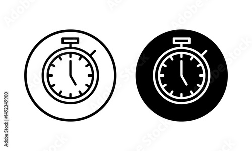 stopwatch icon vector illustration. Timer sign and symbol. Countdown icon. Period of time