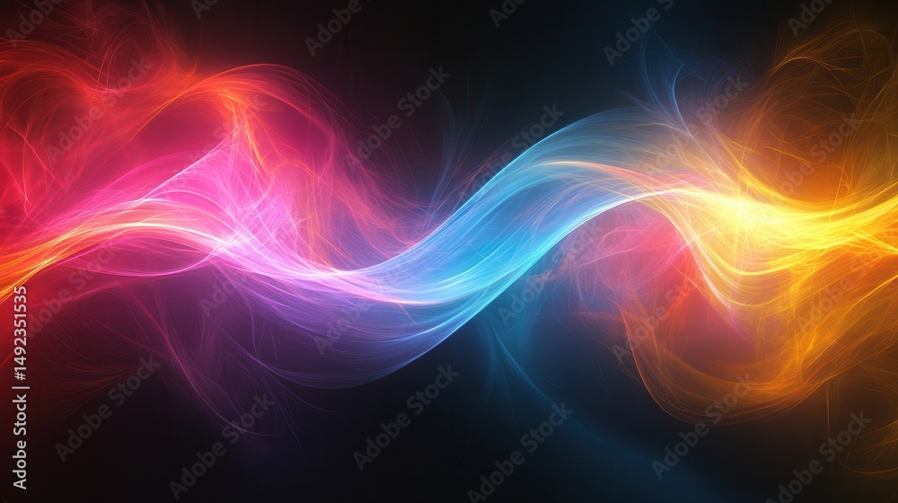 Obraz premium Abstract energy flow (4)