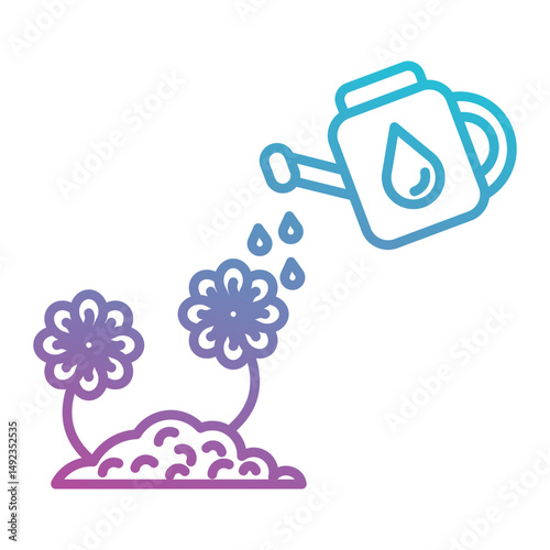 plant watering icon