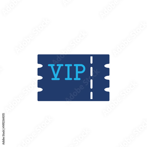vip ticket colored icon vector design good for web or mobile app