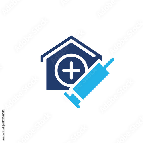 vaccine clinic colored icon vector design good for web or mobile app