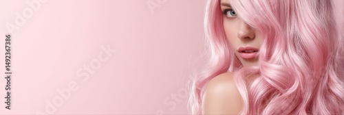 Pink-Haired Woman with Dreamy Fashion Vibe is a professional-grade stock image suitable for editorial use, social storytelling, cultural representation, and marketing visuals.