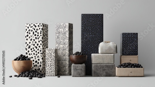 Zero Waste Packaging Design with Organic Fabric and Black Seeds .