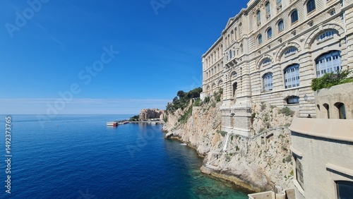 Oceanographic Museum of Monaco Overlooking the Mediterranean Sea