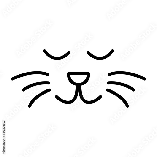cat whiskers doodle