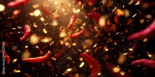 Fiery Red and Orange Particle Motion Burst is a professional-grade stock image suitable for editorial use, social storytelling, cultural representation, and marketing visuals.