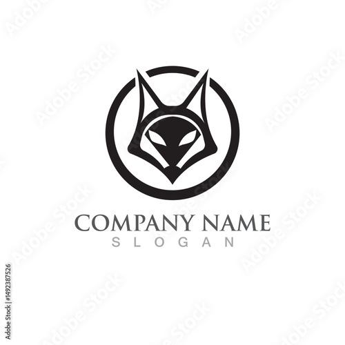 Fox vector illustration icon