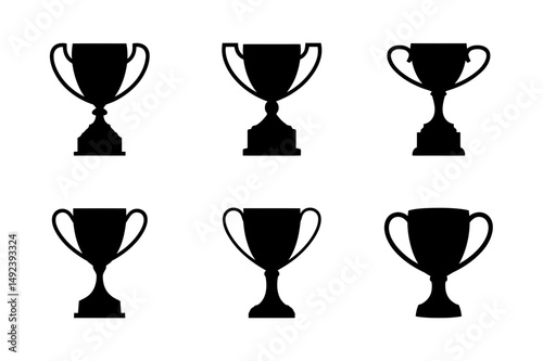Trophy vector collection awards and achievement icons