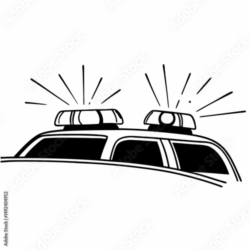 A set of auto icons depicts taxi and car symbols for vehicle transportation in a city street at night