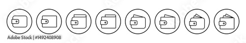 Wallet icon vector. wallet vector icon