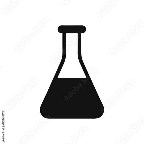 Test Tube with Blue Liquid – Laboratory Glassware for Science and Chemistry Concepts Isolated on White Background