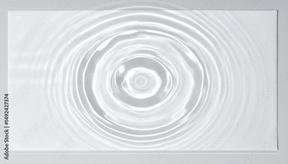 Fototapeta premium Creating ripples water droplet impact studio abstract photography minimalistic close-up nature concept