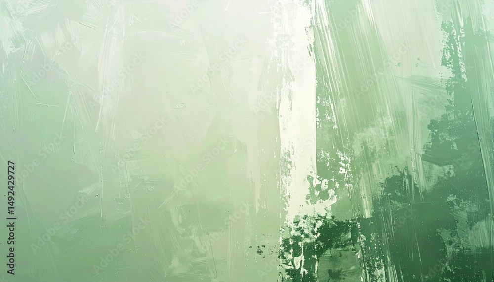 Obraz premium Abstract green texture painting artistic studio digital artwork creative environment close-up view visual concept