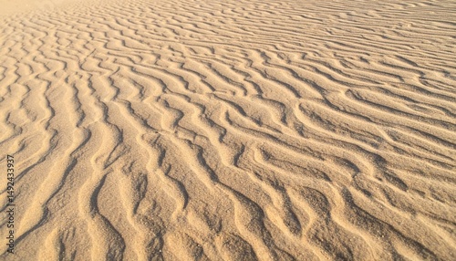 Waves of sand patterns desert landscape nature photography serene environment close-up view abstract concept