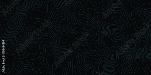 Background of the topographic map. Topographic lines, contour background. topo map texture. Dense lines, Background of the topographic map. Topographic lines texture.