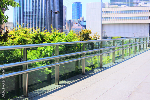 Schilderij op canvas きれいなオフィス街