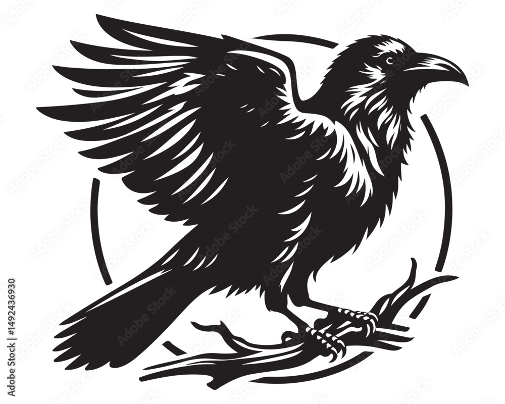 Obraz premium Raven 11.eps