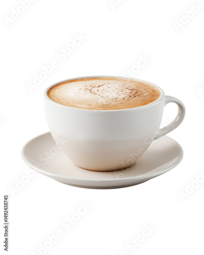 Aromas in a Cup: Indulge in the simplicity of a meticulously crafted latte, a symphony of flavors and textures, cradled in a minimalist cup and saucer.