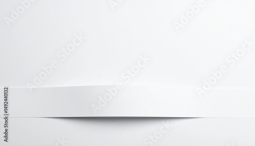 Wallpaper Mural Minimalist white interior design showcase modern space photography clean aesthetic straight-on view conceptual minimalism Torontodigital.ca