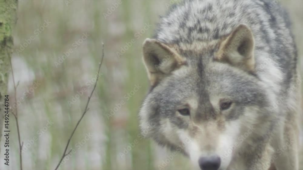 gray wolf canis lupus