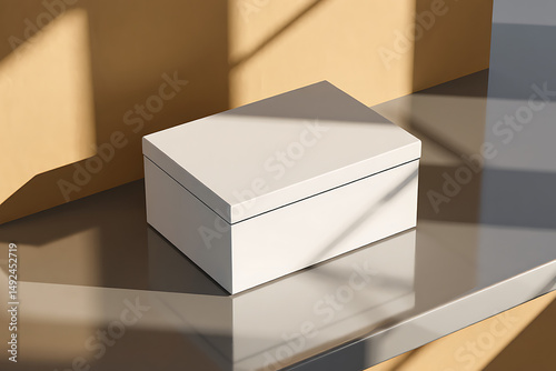 White Box Mockup Product Packaging Design