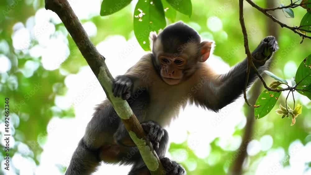 monkey on a tree